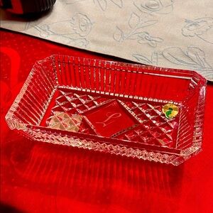 Elegant Waterford Crystal Rectangular Dish tray